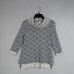 Anthropologie Moth Sweater Womens Small Gray Cozy Boho Alpaca Blend Artsy Tunic